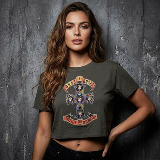 Guns N' Roses Ladies Crop Top: Appetite For Destruction