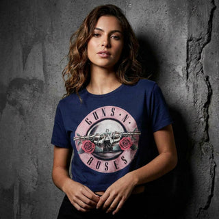 Guns N' Roses Ladies Crop Top: Classic Logo