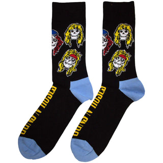 Guns N' Roses Unisex Ankle Socks: Skulls Band (Black) (UK Size 7 - 11)
