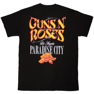 Guns N' Roses Unisex T-Shirt: Paradise City (Black) (Back Print)