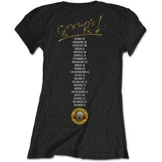 Guns N' Roses Ladies Slim Fit T-Shirt: Not In This Lifetime Tour (Back Print)