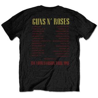 Guns N' Roses T-Shirt: Skull Circle (Back Print)