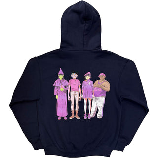 Gorillaz Pullover Hoodie: Cracker Island (Navy Blue) (Back Print)