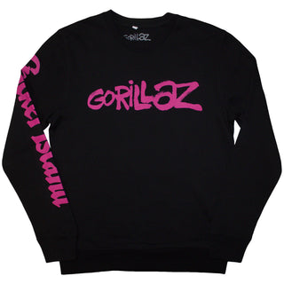 Gorillaz Sweatshirt: Craker Island Pazuzu Spiral (Back & Sleeve Print)