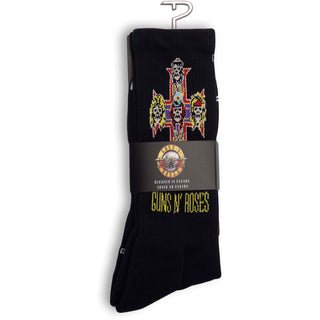 Guns N' Roses Crew Socks: Appetite For Destruction (Black) (UK Size 6.5 - 11)