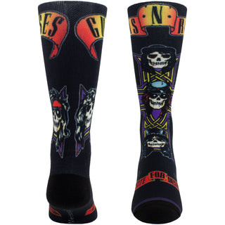 Guns N' Roses Crew Socks: Appetite For Destruction Sublimation (Black) (UK Size 6.5 - 11)