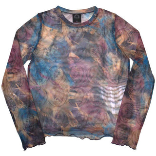 Grateful Dead Ladies Long Sleeve T-Shirt: Stealy AOP (Mesh)