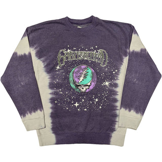 Grateful Dead Dip Dye Sweatshirt: Cosmic Stealie (Wash Collection) (Purple)