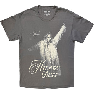 Hilary Duff T-Shirt: Fur Coat (Charcoal Grey)