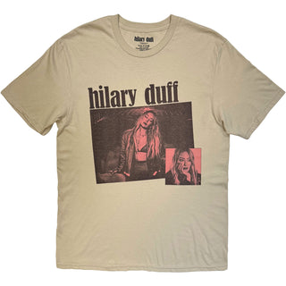 Hilary Duff T-Shirt: Luck Or Something (Sand) (Back Print)