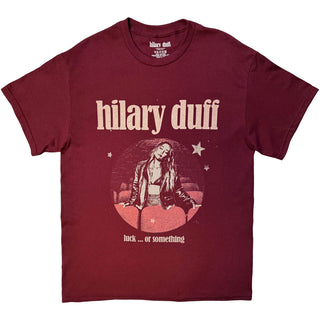 Hilary Duff T-Shirt: Seat Rows (Maroon Red)