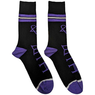 HIM Unisex Ankle Socks: Heartagram & Logo