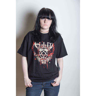 HIM Unisex T-Shirt: Wings Splatter (Black)