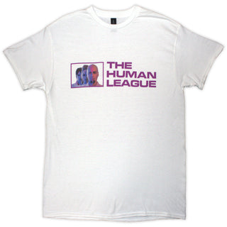 The Human League Unisex T-Shirt: Generations Tour '24 Photo (White) (Back Print & Ex-Tour)