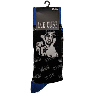 Ice Cube Ankle Socks: B&W Photo