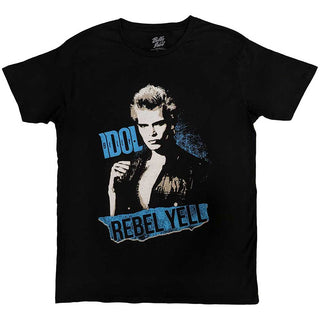 Billy Idol Unisex T-Shirt: Rebel Yell Blue