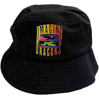 Imagine Dragons Bucket Hat: Double Dragons (Faded Black)