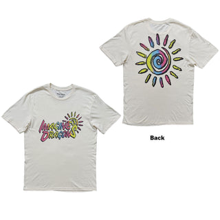 Imagine Dragons T-Shirt: Sun Logo (Natural) (Back Print)