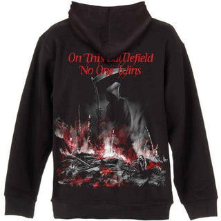 Iron Maiden Zipped Hoodie: Scuffed Trooper (Back Print)