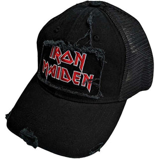 Iron Maiden Mesh Back Cap: Scuffed Logo