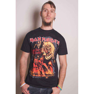 Iron Maiden Unisex T-Shirt: Number Of The Beast Graphic (Black)
