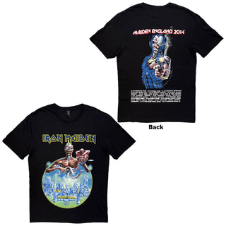 Iron Maiden T-Shirt: England 2014 Tour (Back Print)