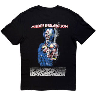 Iron Maiden T-Shirt: England 2014 Tour (Back Print)
