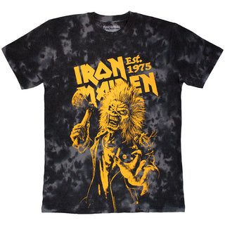 Iron Maiden T-Shirt: Est. 1975 Axe Eddie (Black) (Wash Collection)
