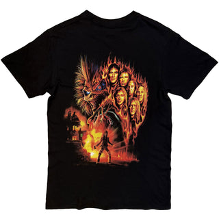 Iron Maiden T-Shirt: Burning Ambition Text Logo (Black) (Back Print)