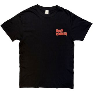 Iron Maiden T-Shirt: Burning Ambition Pocket Logo (Black) (Back Print)