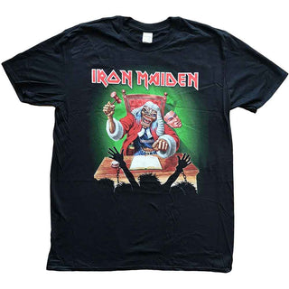 Iron Maiden Unisex T-Shirt: Deaf Sentence (Black) (Back Print)