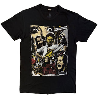 The Texas Chainsaw Massacre T-Shirt: Collage Front (Black)