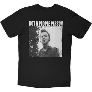 Halloween T-Shirt: Myers Not A People Person (Back Print) (Black)