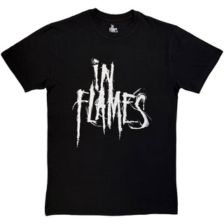 In Flames T-Shirt: Logo Mono (Black)