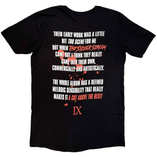 Ice Nine Kills T-Shirt: American Psycho (Black) (Back Print)
