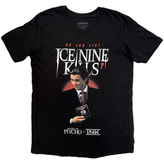 Ice Nine Kills T-Shirt: American Psycho (Black) (Back Print)