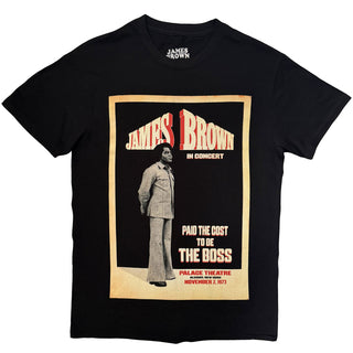 James Brown T-Shirt: The Boss (Black)