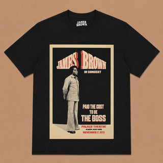 James Brown T-Shirt: The Boss (Black)