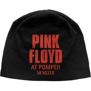 Pink Floyd Beanie Hat: Live In Pompeii JD Print (Black)