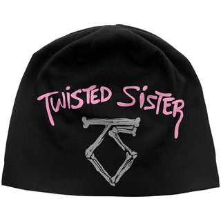 Twisted Sister Beanie Hat: We're Not Gonna Take It JD Print (Black)
