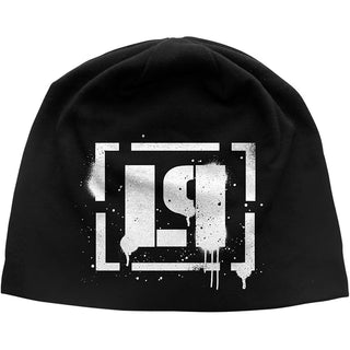Linkin Park Beanie Hat: Spray Logo JD Print (Black)