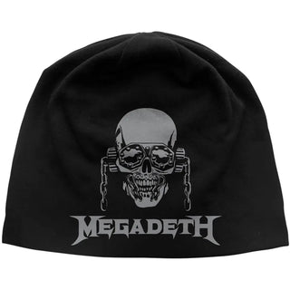 Megadeth Beanie Hat: Vic / Logo JD Print (Black)