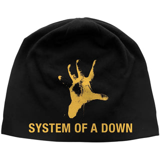 System Of A Down  Beanie Hat: Hand JD Print (Black)