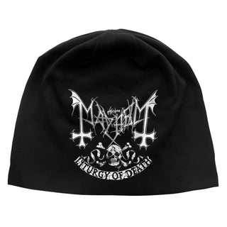 Mayhem Beanie Hat: Skull Omega JD Print (Black)