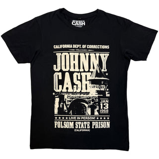 Johnny Cash Carbon T-Shirt: Prison Poster (Black)