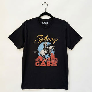 Johnny Cash Premium Carbon T-Shirt: Cowboy (Black)
