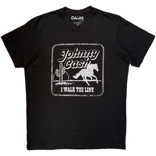 Johnny Cash Premium Carbon T-Shirt: I Walk The Line (Black)