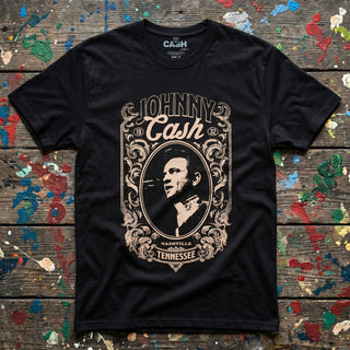 Johnny Cash Premium Carbon T-Shirt: Nashville (Black)