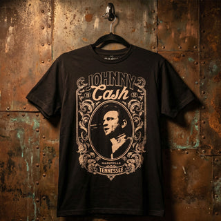 Johnny Cash Premium Carbon T-Shirt: Nashville (Black)