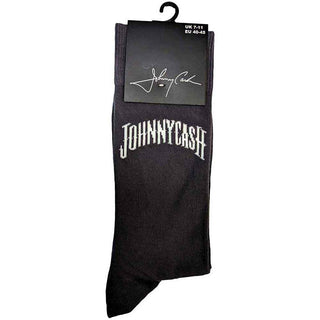 Johnny Cash Ankle Socks: Man In Black Logo